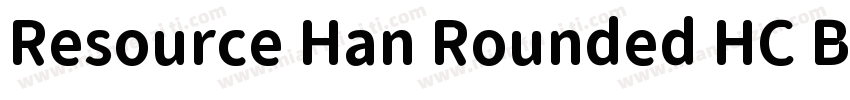 Resource Han Rounded HC Bold字体转换